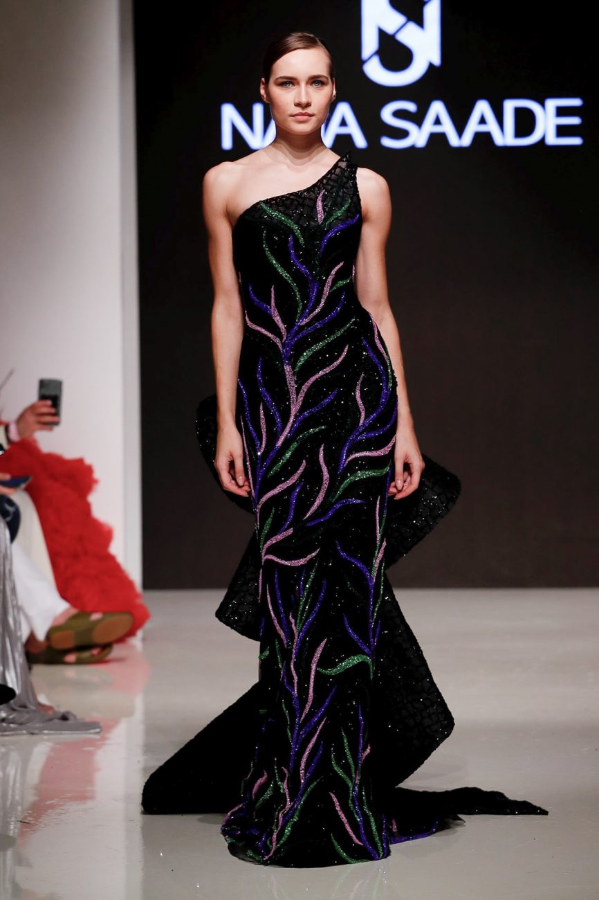 Naja Saade fashion show, Arab Fashion Week collection Spring Summer 2020 in Dubai